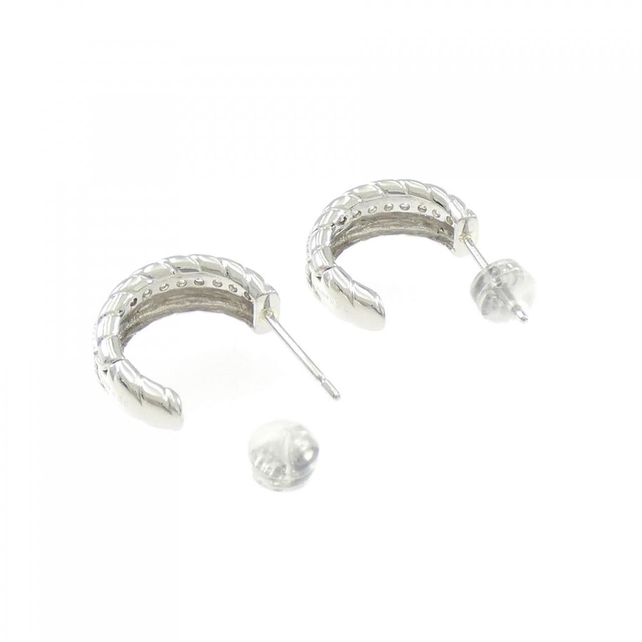 PT900 ダイヤモンド ピアス 0.50CT