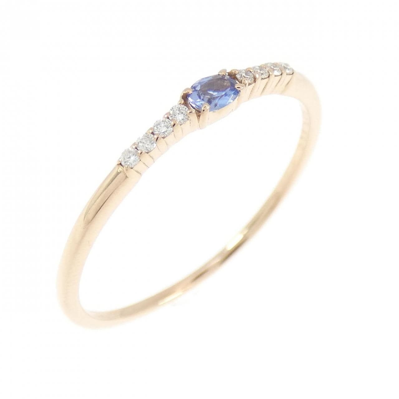 K18PG ベニトアイト リング 0.057CT