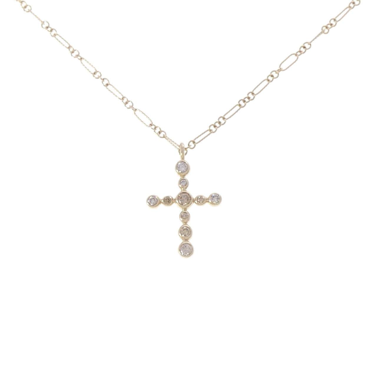 カシケイ クロス ダイヤモンド ネックレス 0.40CT