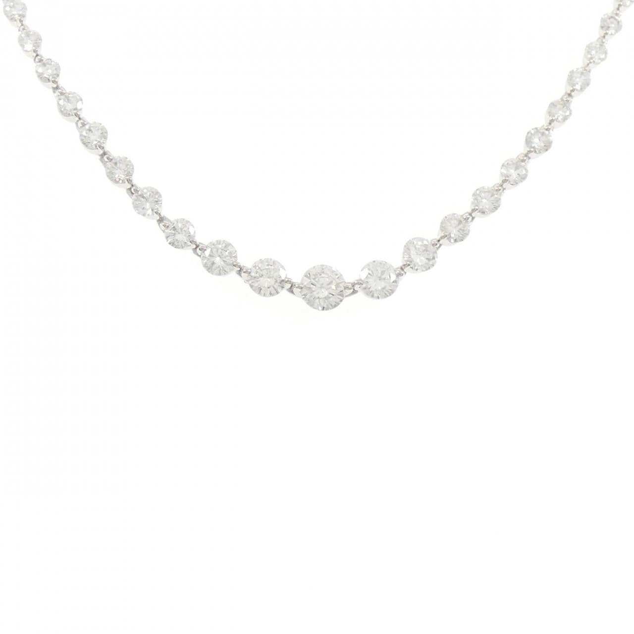 PT900 ダイヤモンド ネックレス 7.00CT