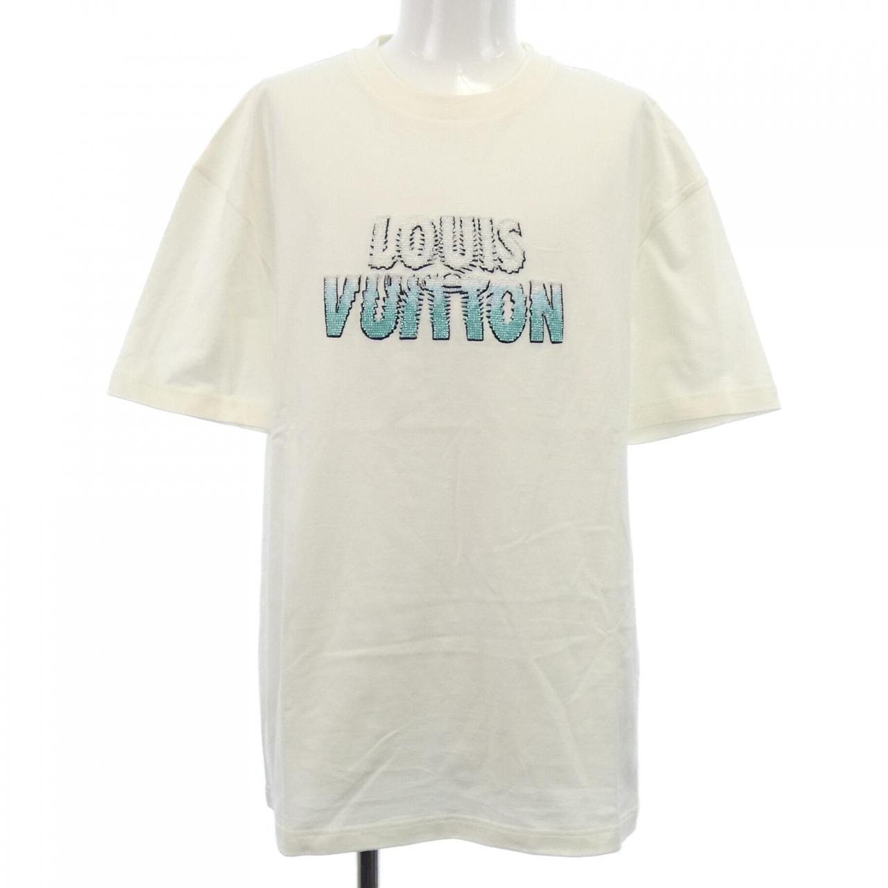 ルイヴィトン LOUIS VUITTON エンブロイダードビーズコットンTシャツ HPY35WNPG Tシャツ