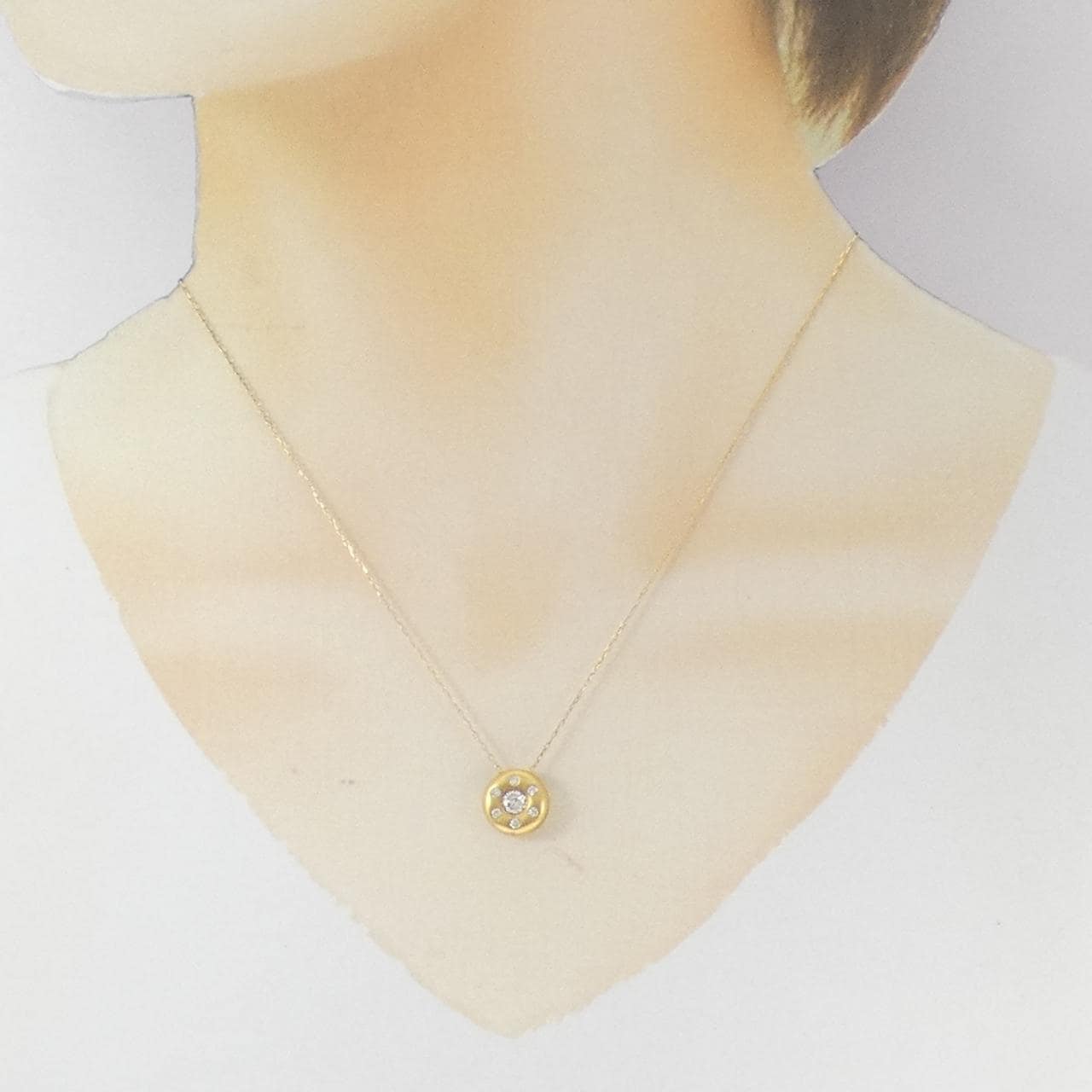 K18YG ダイヤモンド ネックレス 0.31CT
