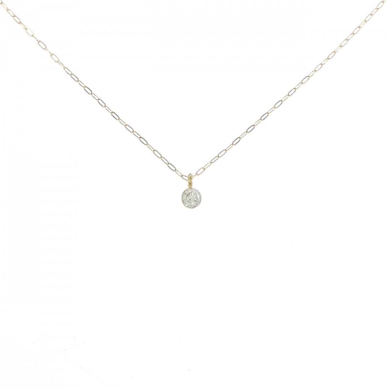 Agete鑽石項鍊 0.1CT