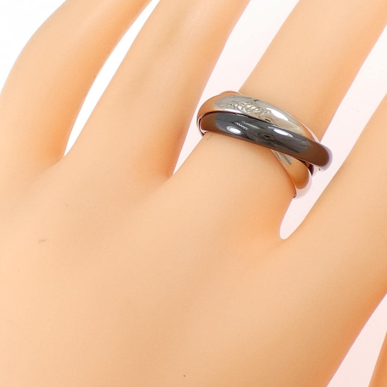 カルティエ トリニティ ブラック&ホワイト リング