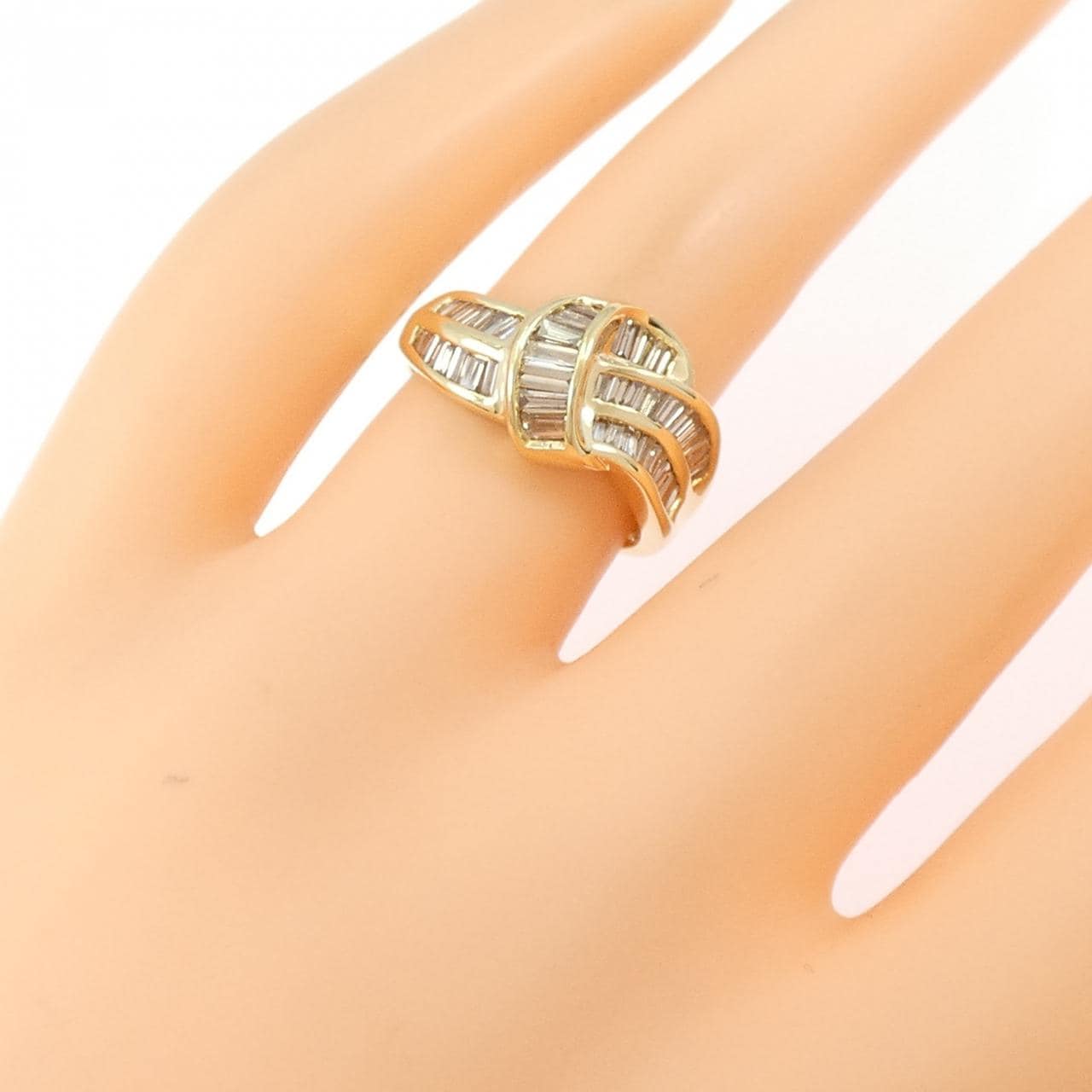 K18YG ダイヤモンド リング 1.00CT