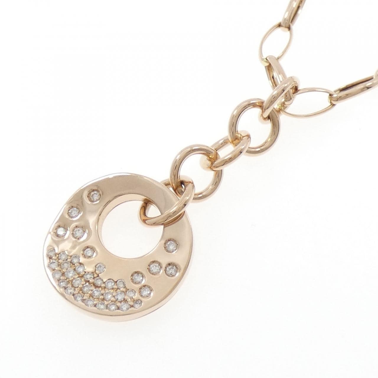 K18PG ダイヤモンド ネックレス 0.40CT