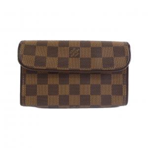 LOUIS VUITTON Damier Pochette佛羅倫薩S N51857+M68213腰包