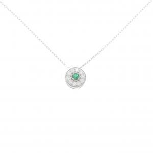 K18WG エメラルド ネックレス 0.08CT