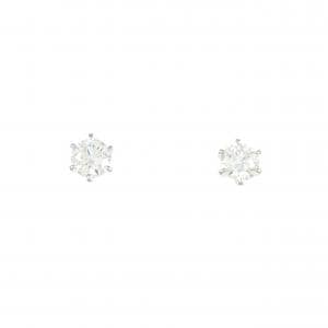 【リメイク】PT900/ST ダイヤモンド ピアス 0.258CT 0.265CT D SI1 3EXT-EXT H&C