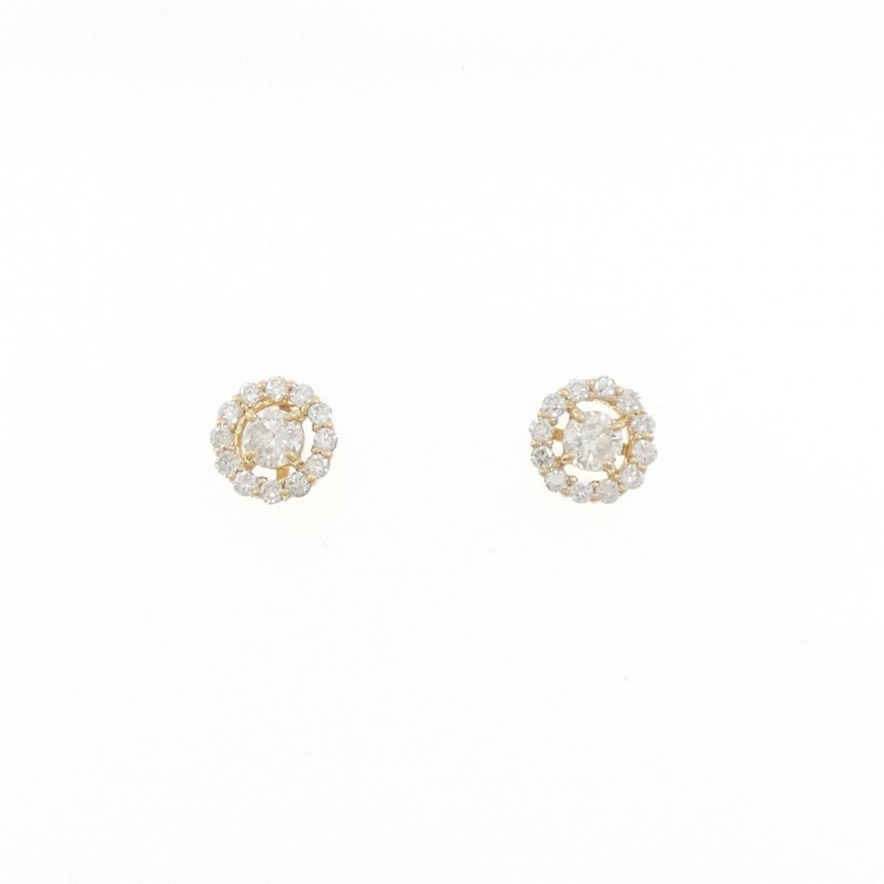 【リメイク】K18YG ダイヤモンド ピアス 0.40CT