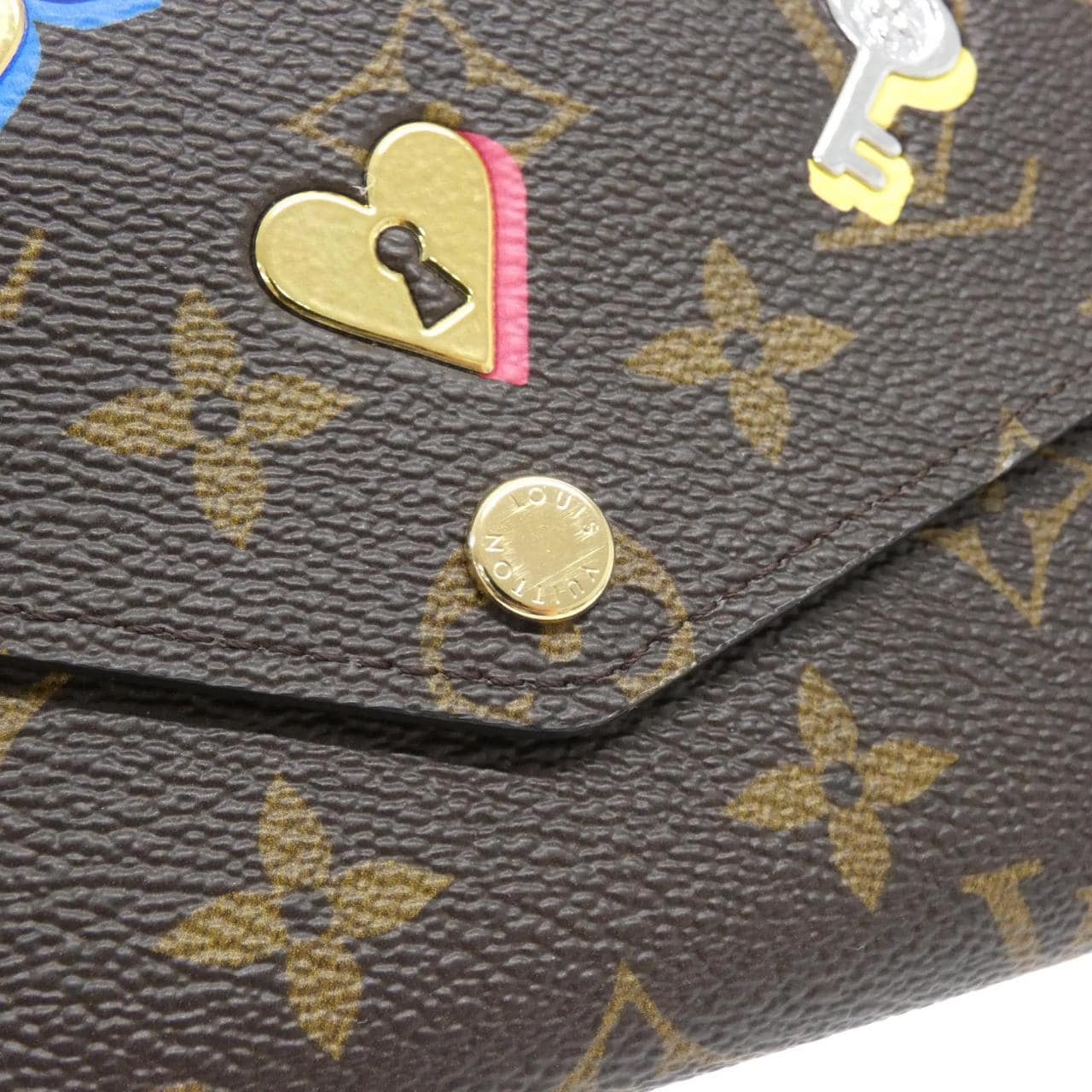 LOUIS VUITTON Monogram（Love Lock）Portefeuille Sarah M64117 钱包