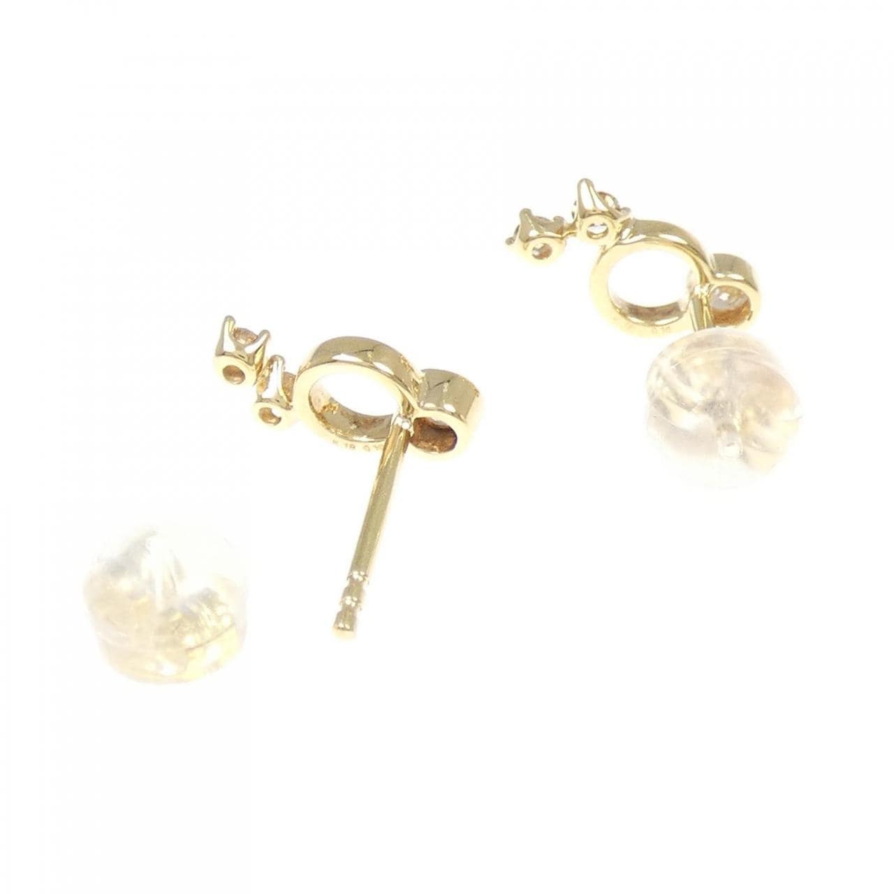 K18YG ダイヤモンド ピアス 0.20CT