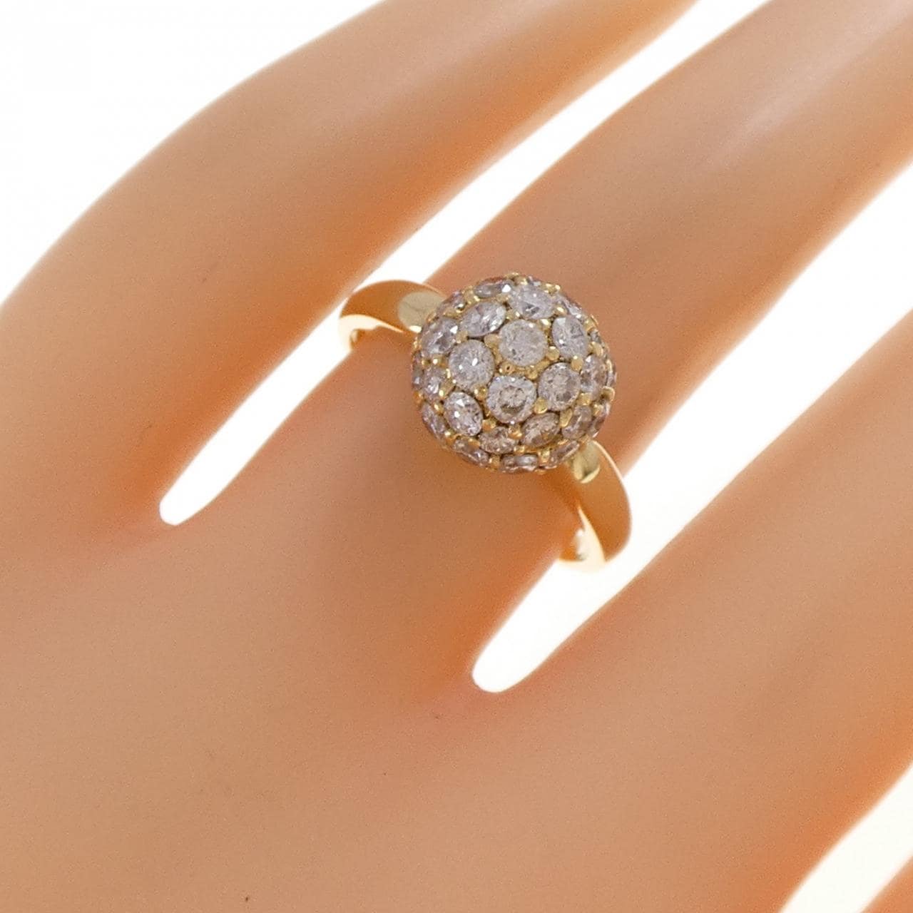 K18YG ダイヤモンド リング 1.30CT