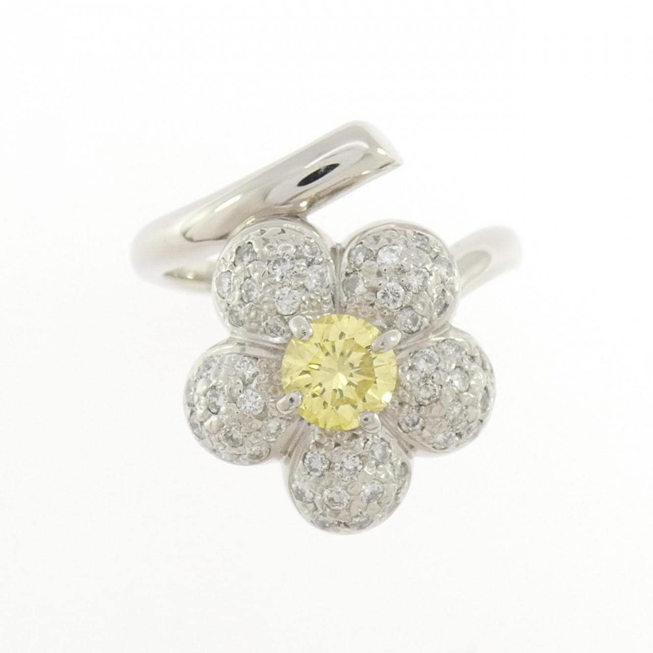 コメ兵｜PT900 フラワー ダイヤモンド リング 0.65CT｜ジュエリー