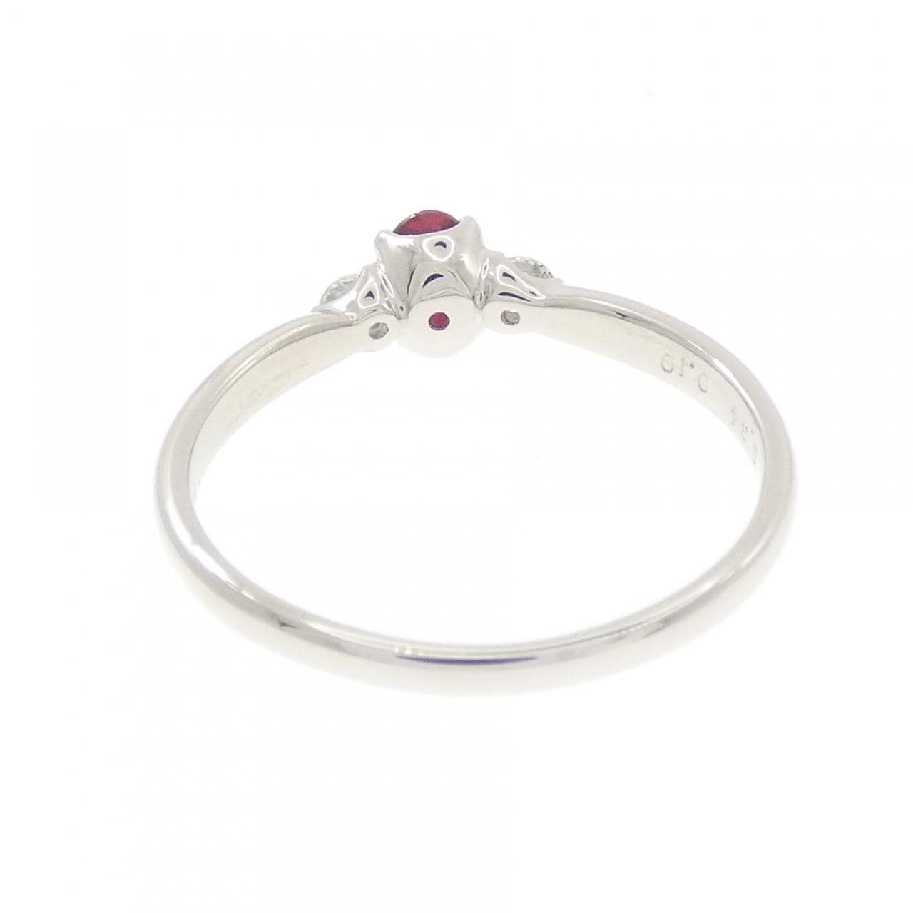 PT900 ルビー リング 0.34CT