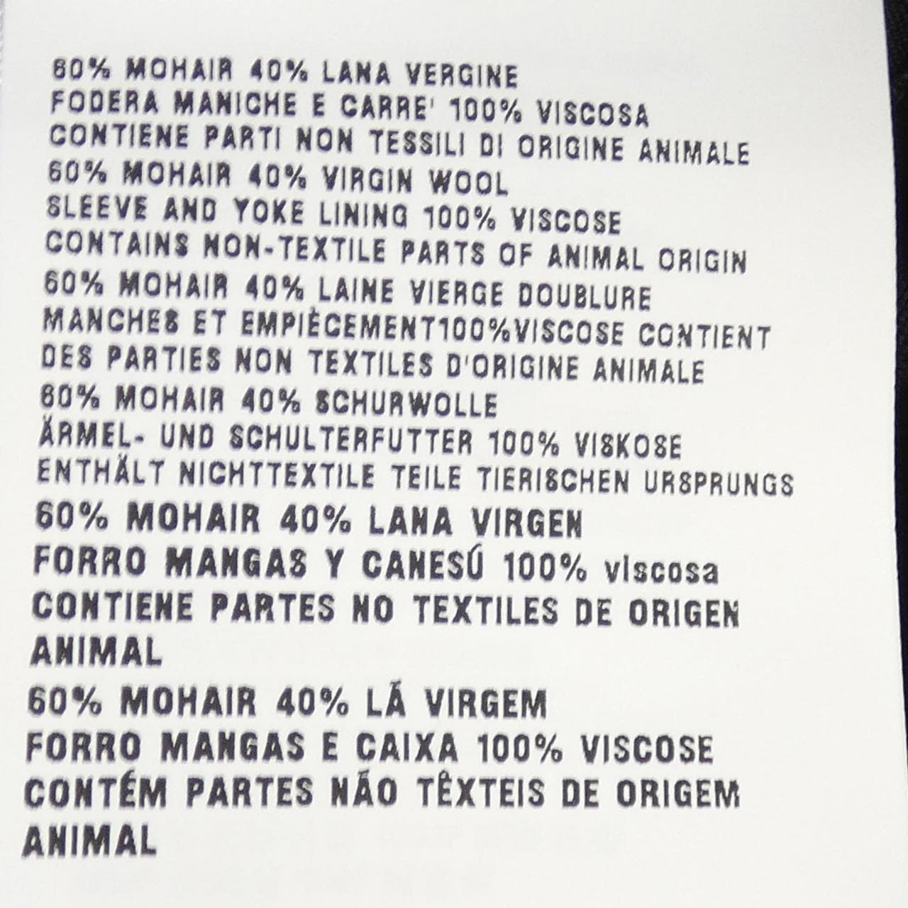 ミュウミュウ MIU MIU モヘアブルゾンジャケット ML1041 SOOO 12I1 ジャケット