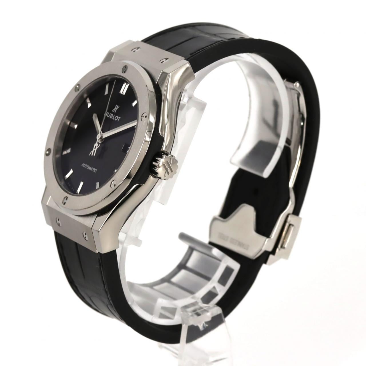 ウブロ クラシックフュージョンチタニウムブラックシャイニー 542.NX.1270.LR TI 自動巻