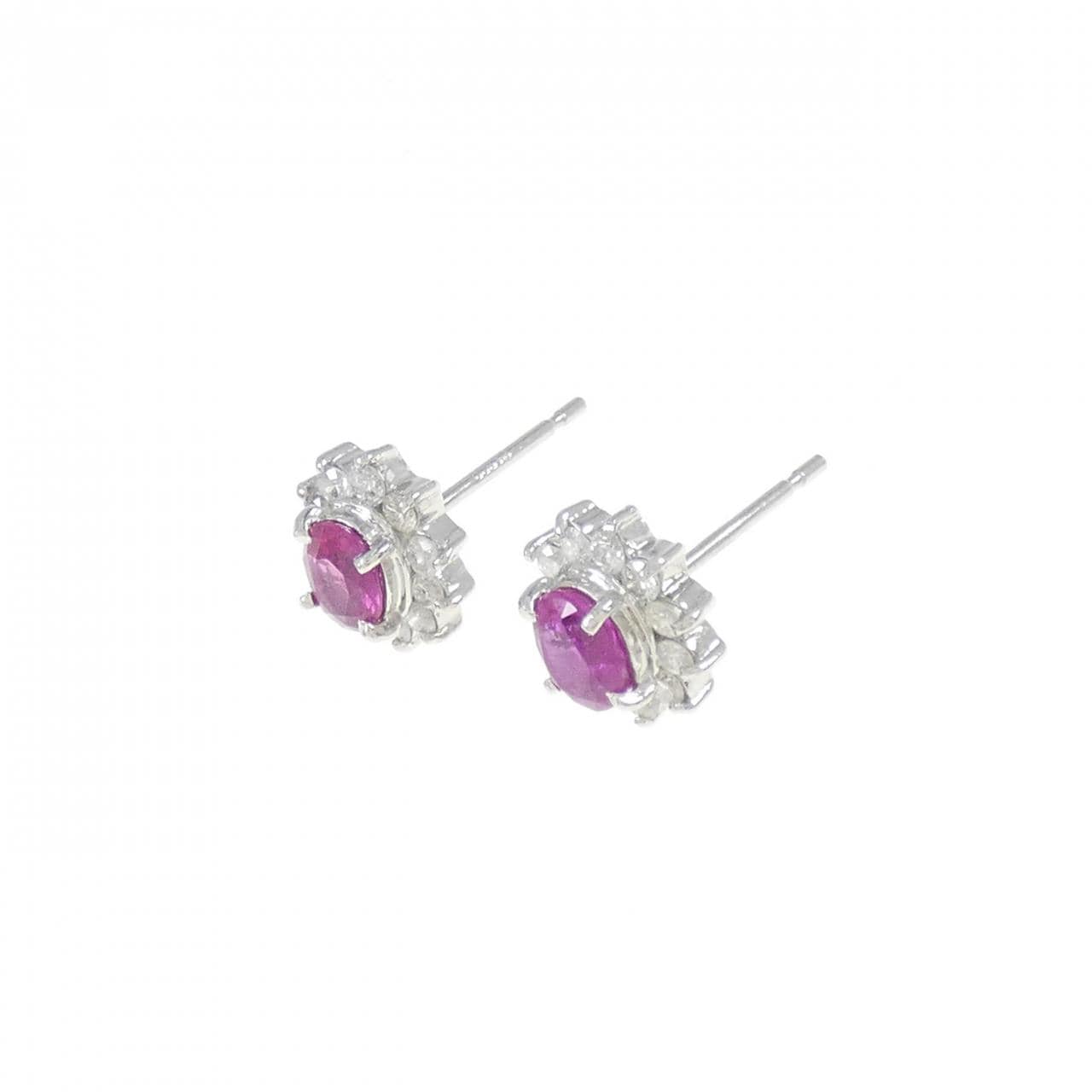 PT ruby earrings