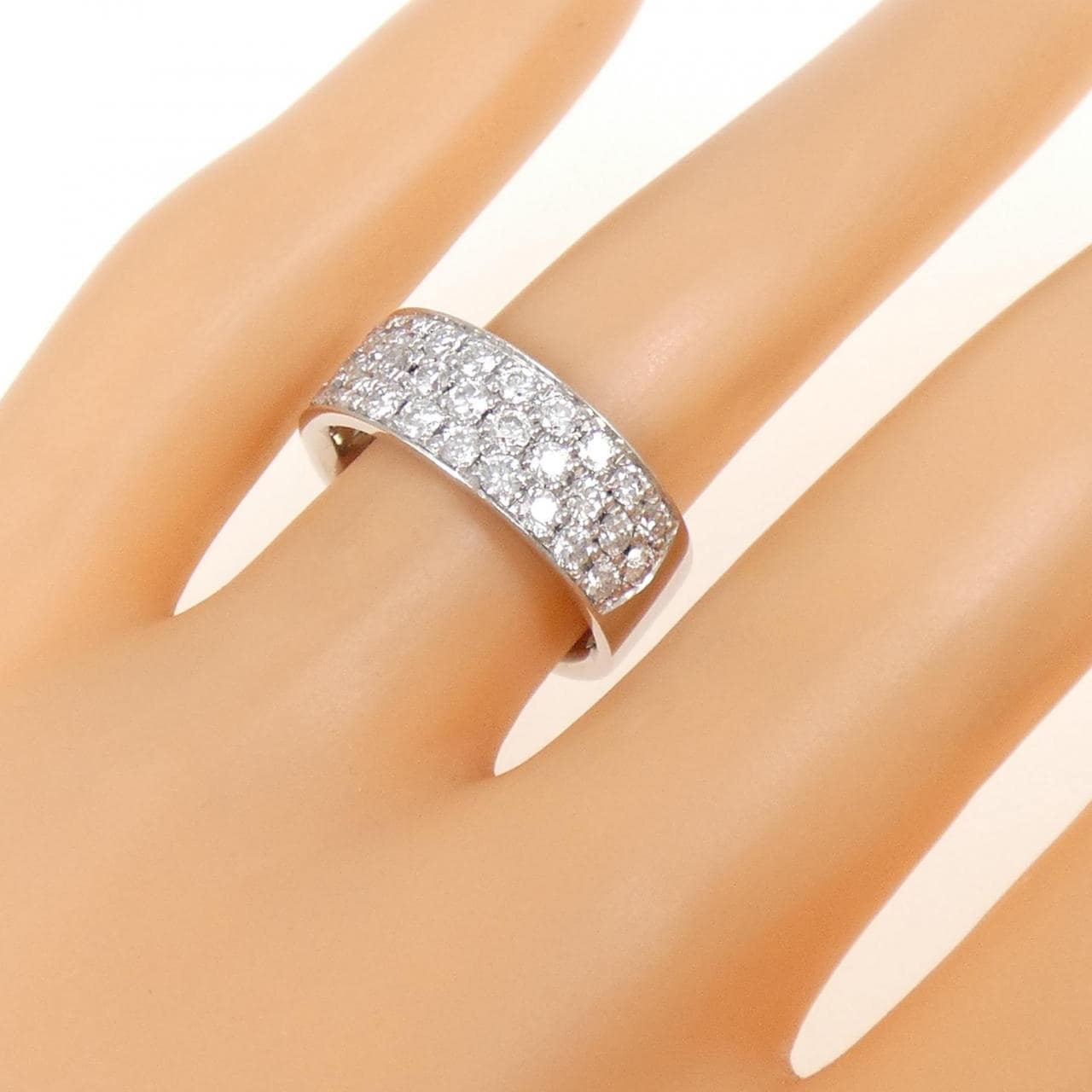PT900 パヴェ ダイヤモンド リング 1.11CT