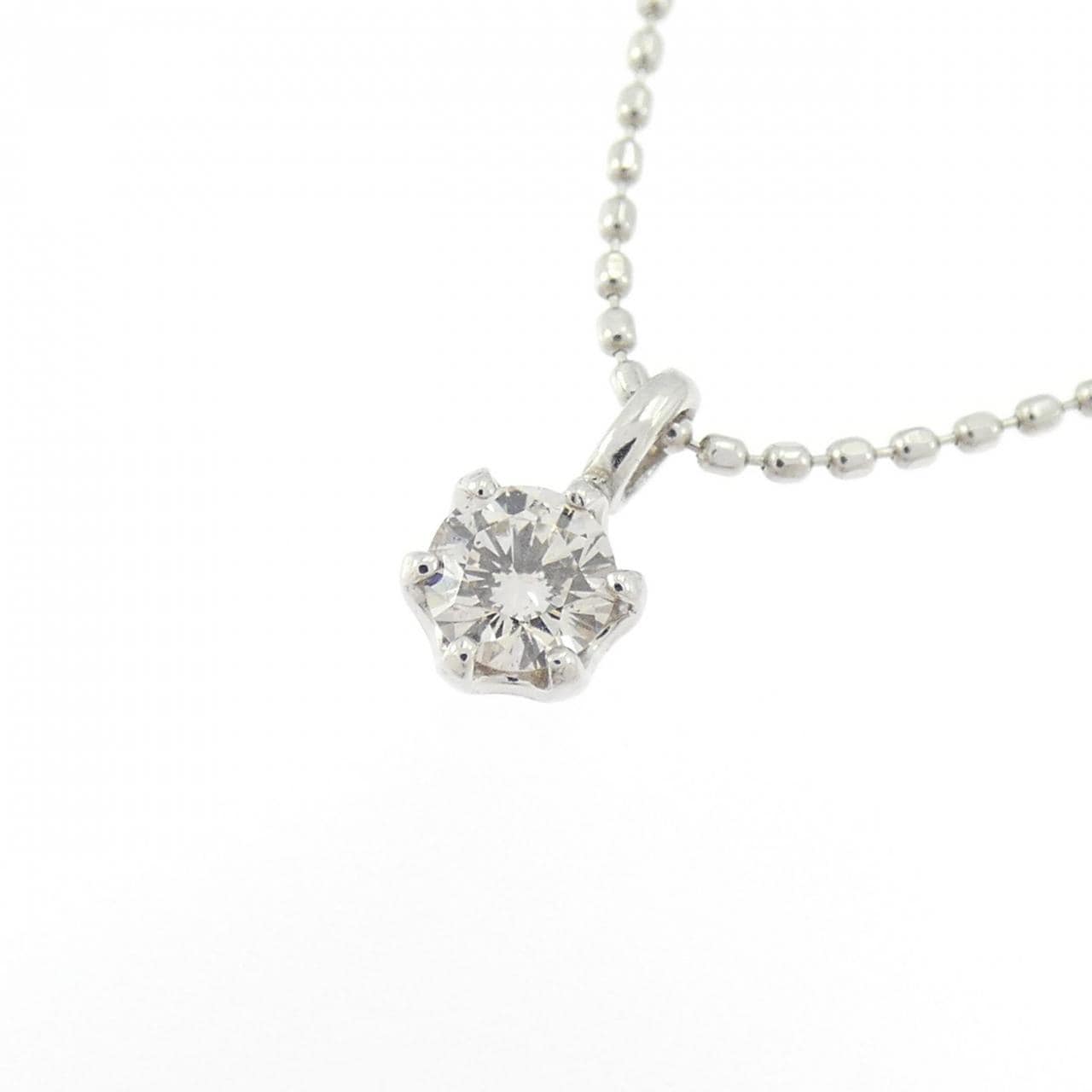 PT900/PT850 ソリティア ダイヤモンド ネックレス 0.15CT