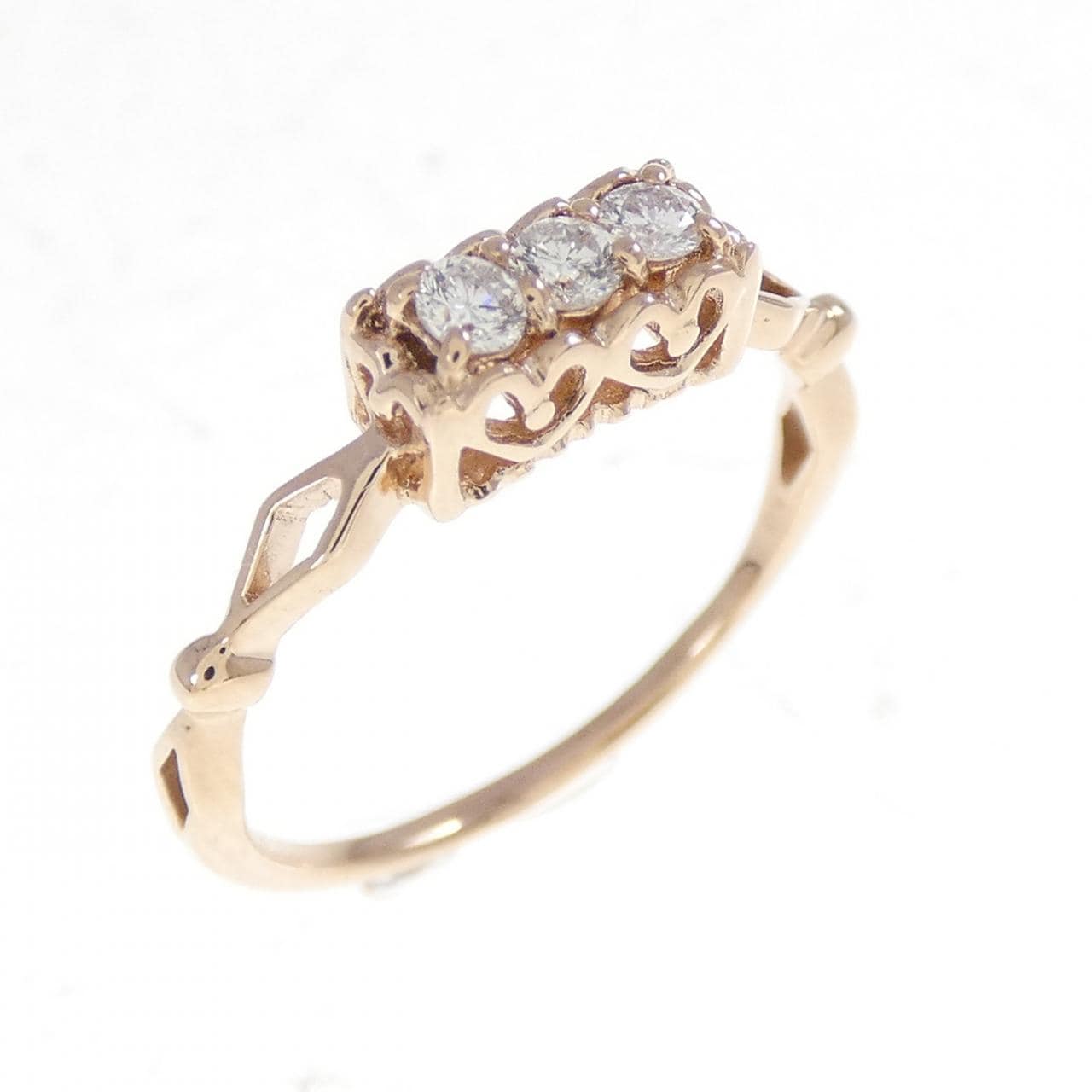 K10PG ダイヤモンド リング 0.10CT