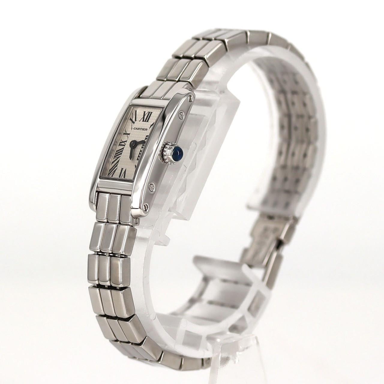 カルティエ タンクアロンジェラニエール WG W15364W3 WG クォーツ