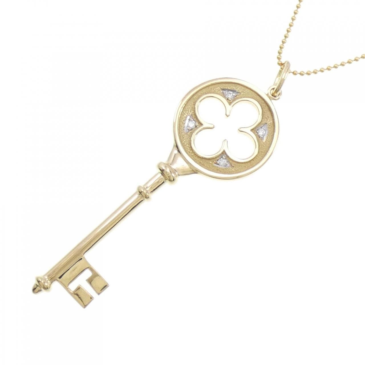 TIFFANY Quarter Foil Key Necklace