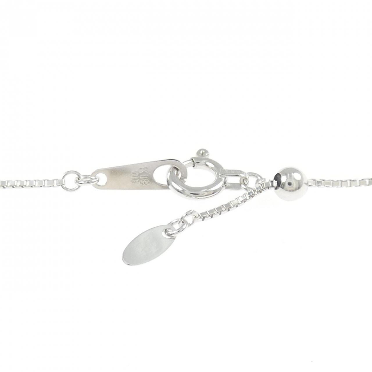 K18WG ダイヤモンド ネックレス 1.00CT