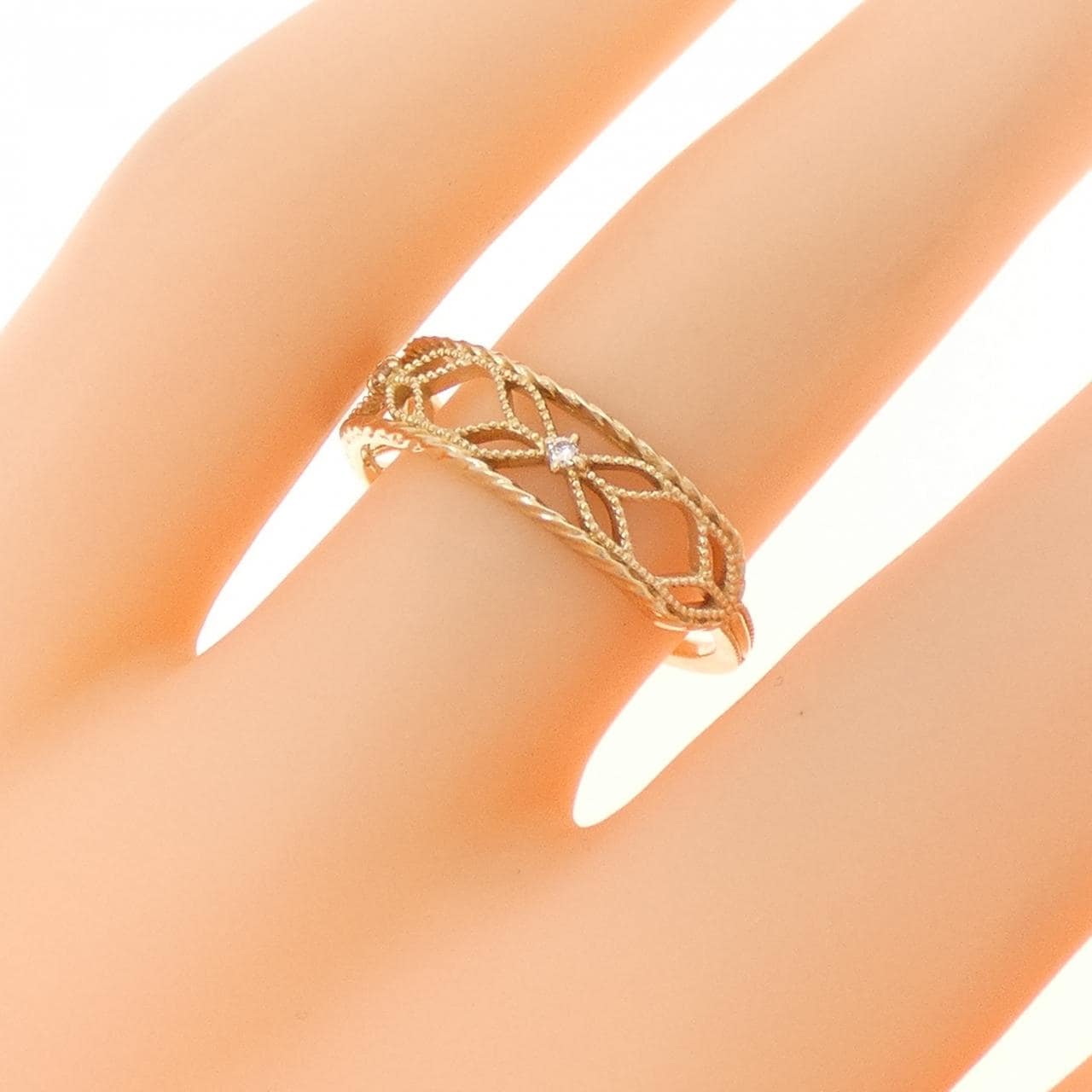 アガット ダイヤモンド リング 0.01CT
