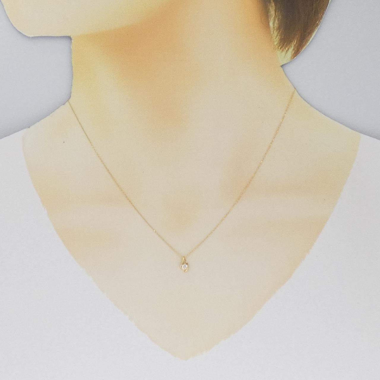 K18YG ダイヤモンド ネックレス 0.06CT