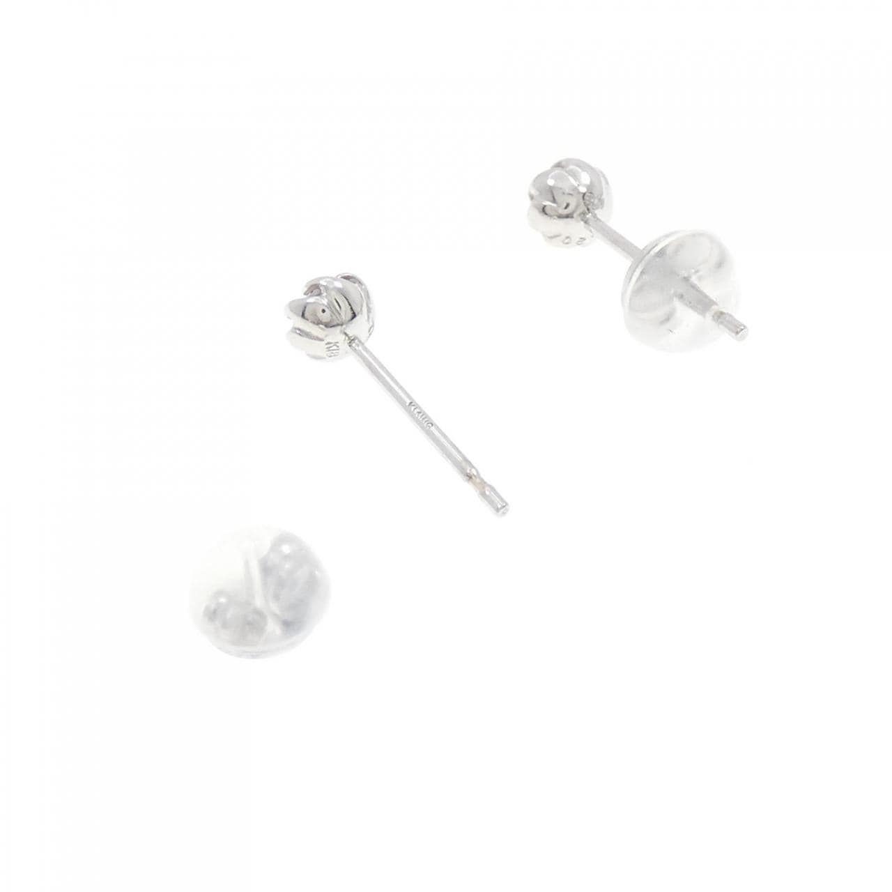 K18WG/K14WG ダイヤモンド ピアス 0.20CT