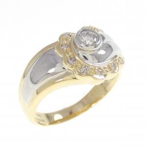 K18YG/PT900 ダイヤモンド リング 0.21CT