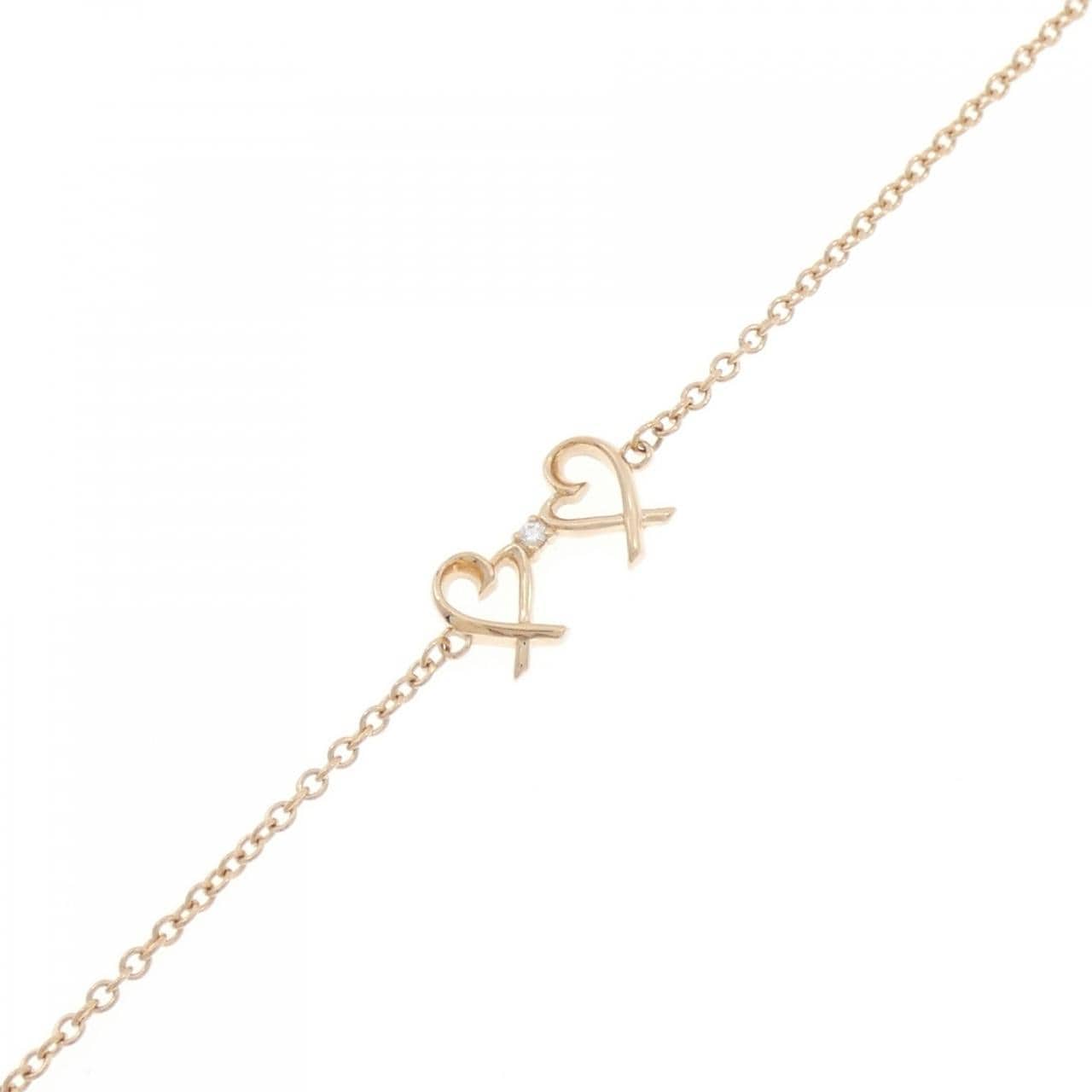 ティファニー ダブルラビングハート ブレスレット