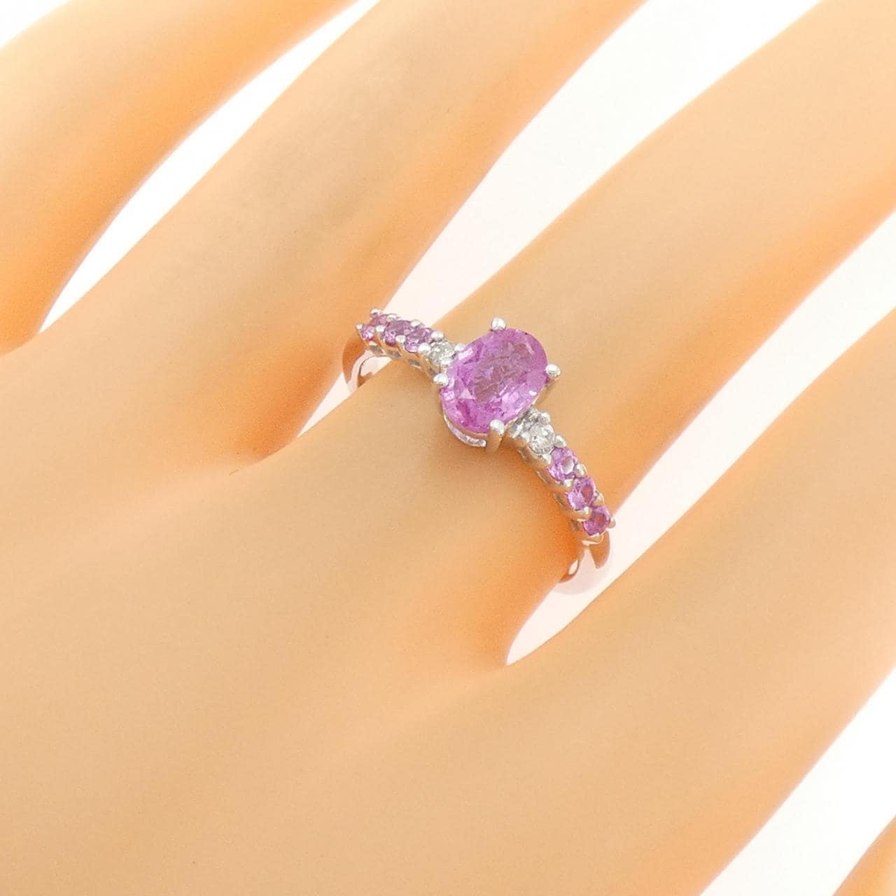 K18WG サファイヤ リング