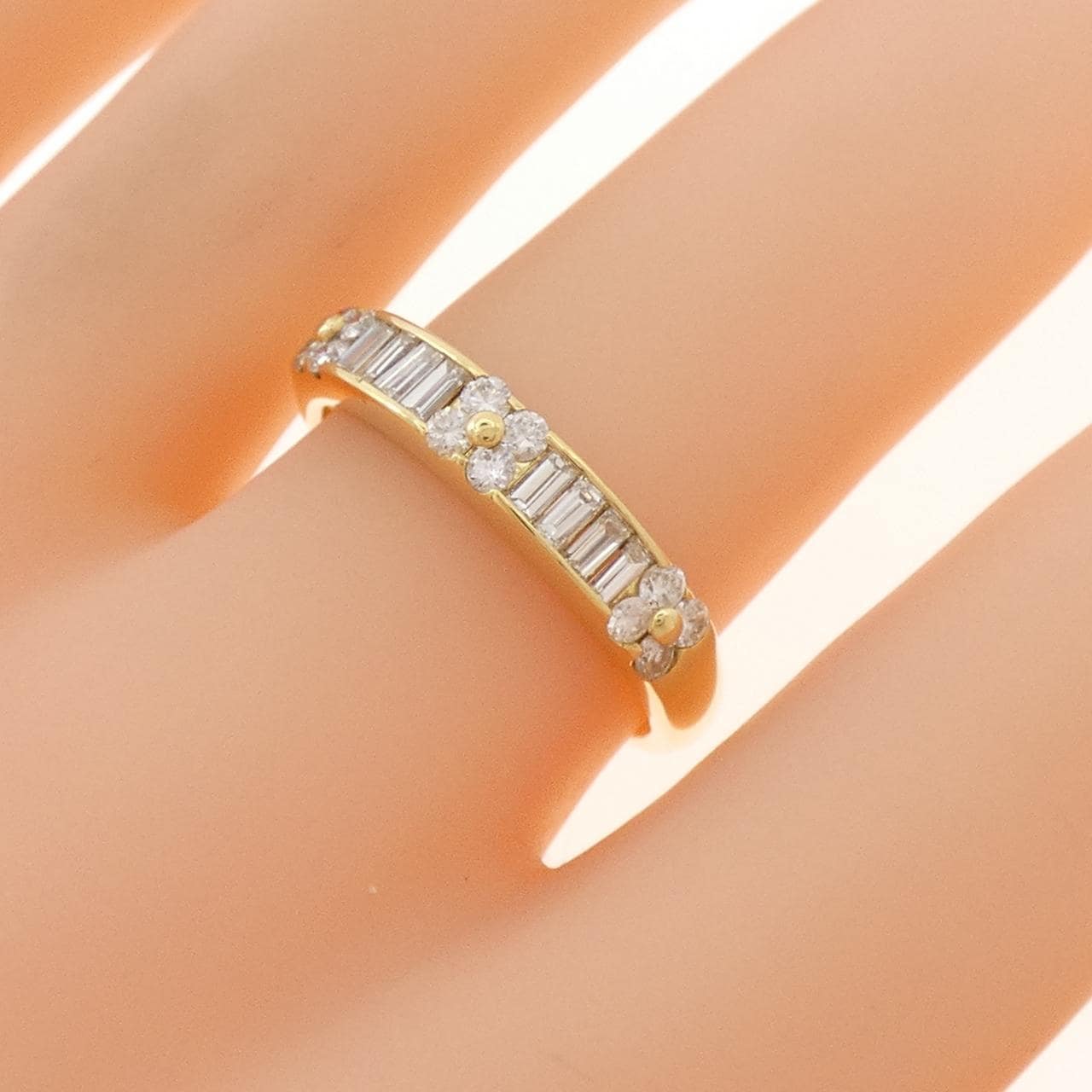 K18YG ダイヤモンド リング 0.61CT