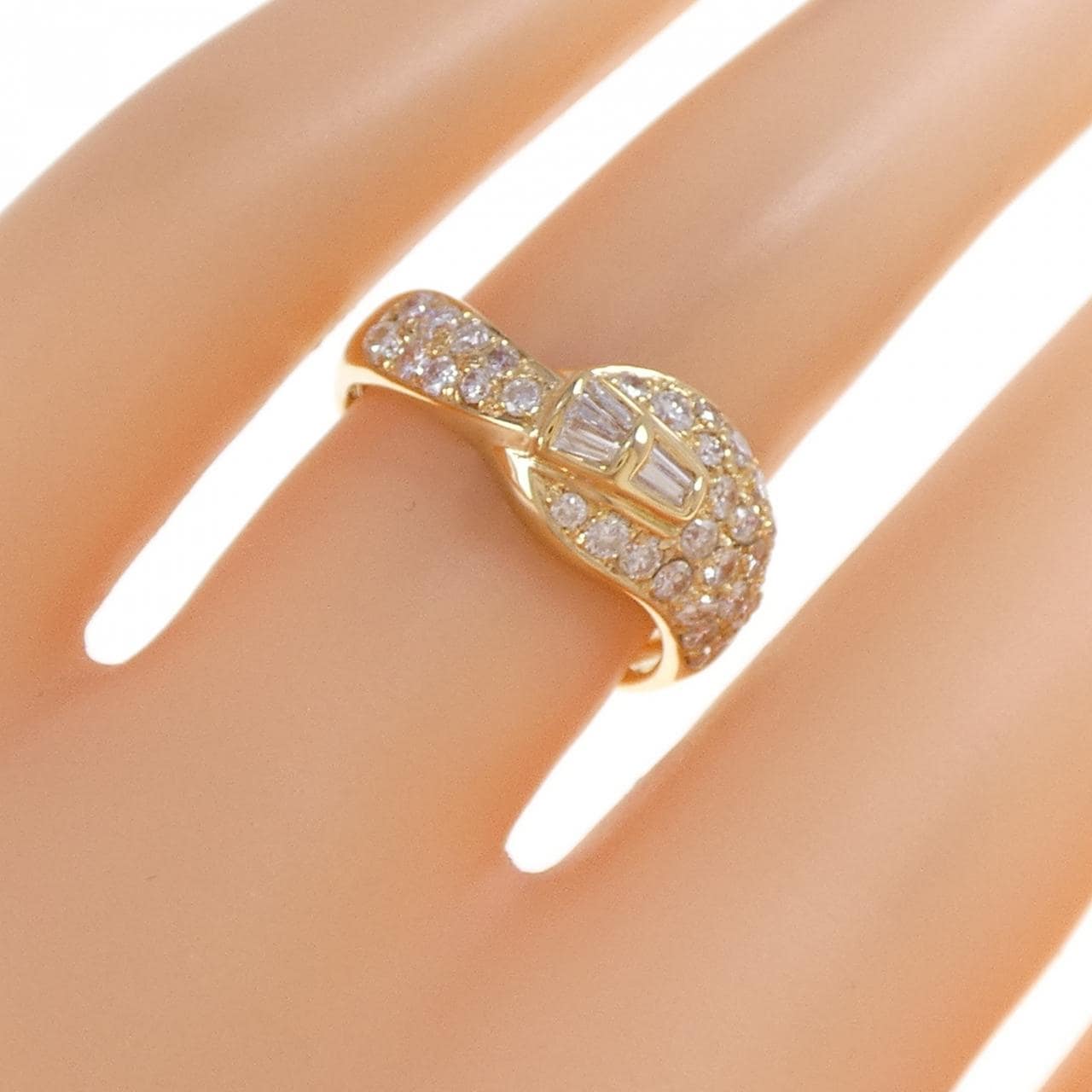 K18YG ダイヤモンド リング 0.73CT