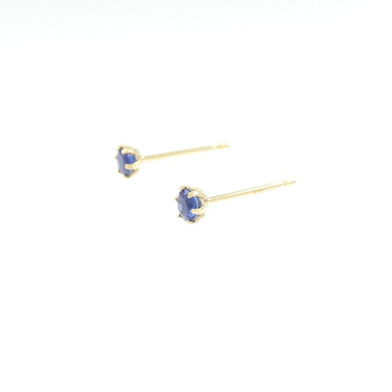 【新品】K18YG サファイヤ ピアス 0.20CT