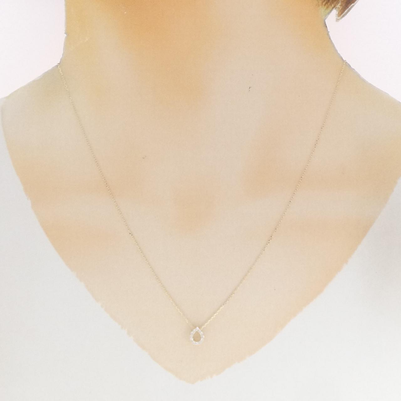 【リメイク】K10YG ダイヤモンド ネックレス 0.10CT