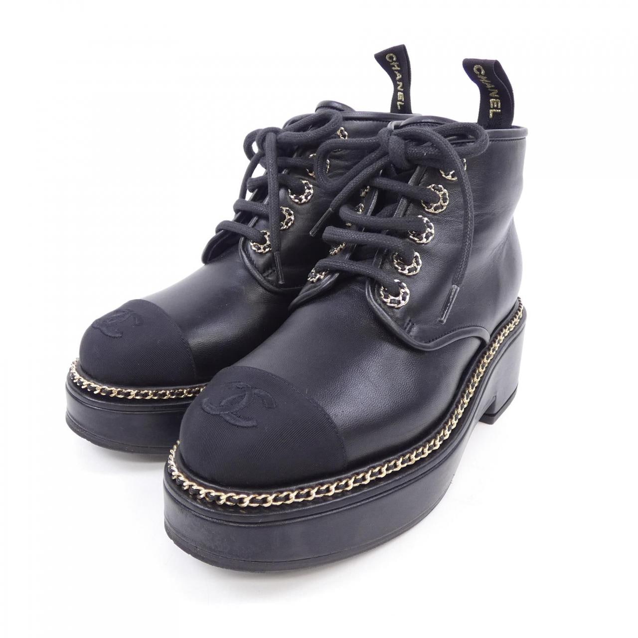 シャネル CHANEL レースアップ G35367Y50387 ブーツ