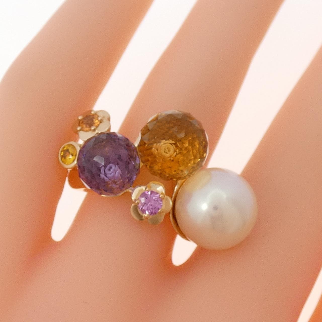 シャネル カラーストーン リング