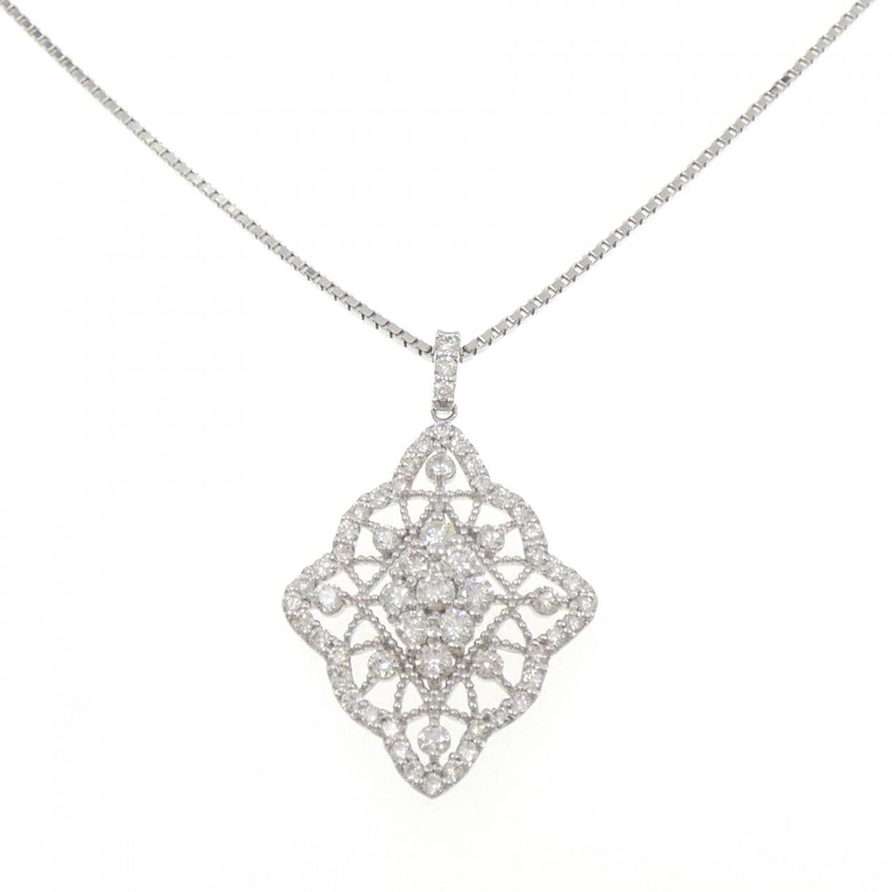 PT900/PT850 ダイヤモンド ネックレス 1.00CT