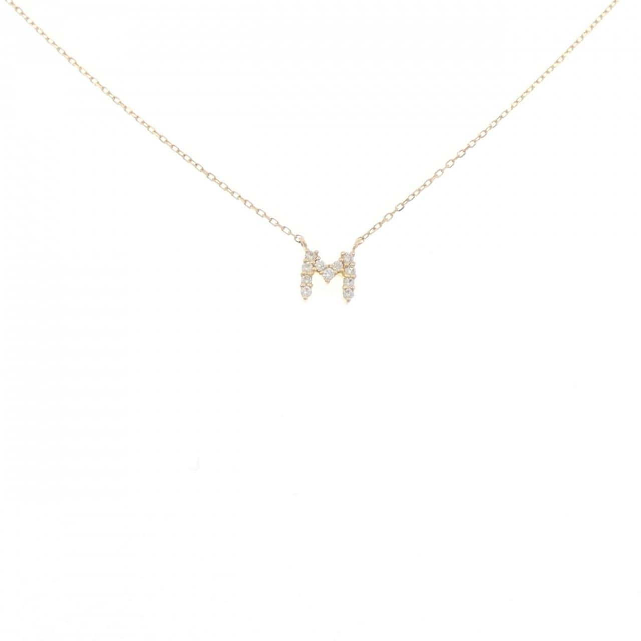 エテ イニシャル ダイヤモンド ネックレス 0.05CT
