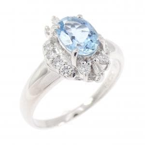 PT900 アクアマリン リング 0.72CT