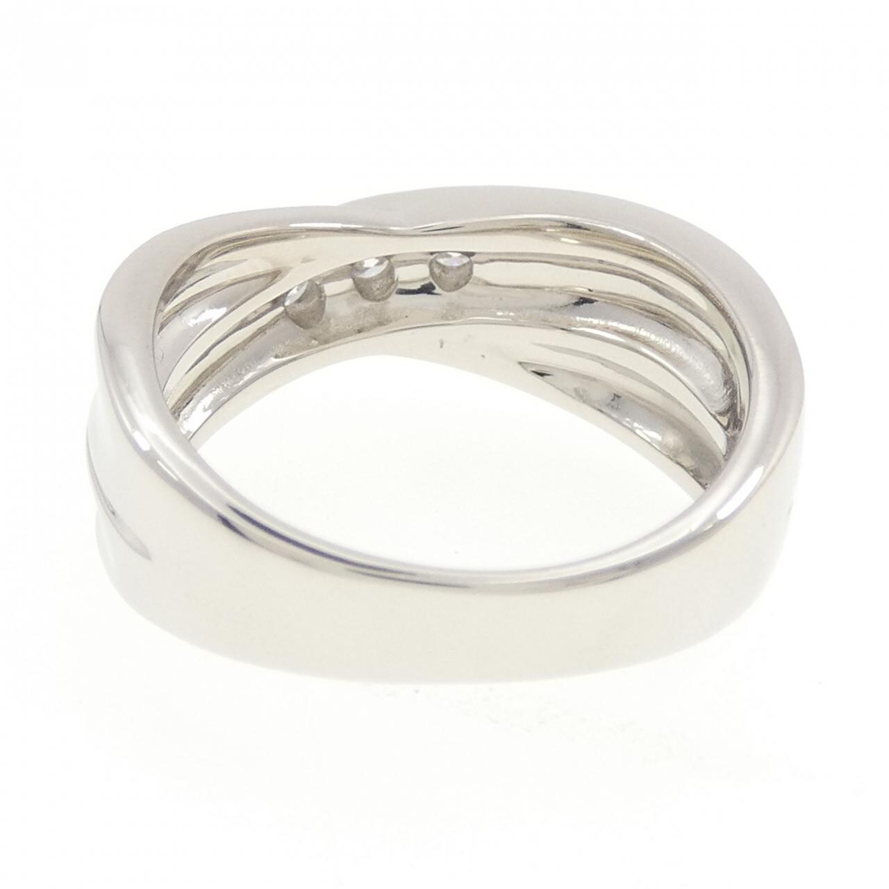PT900 スリーストーン ダイヤモンド リング 0.40CT