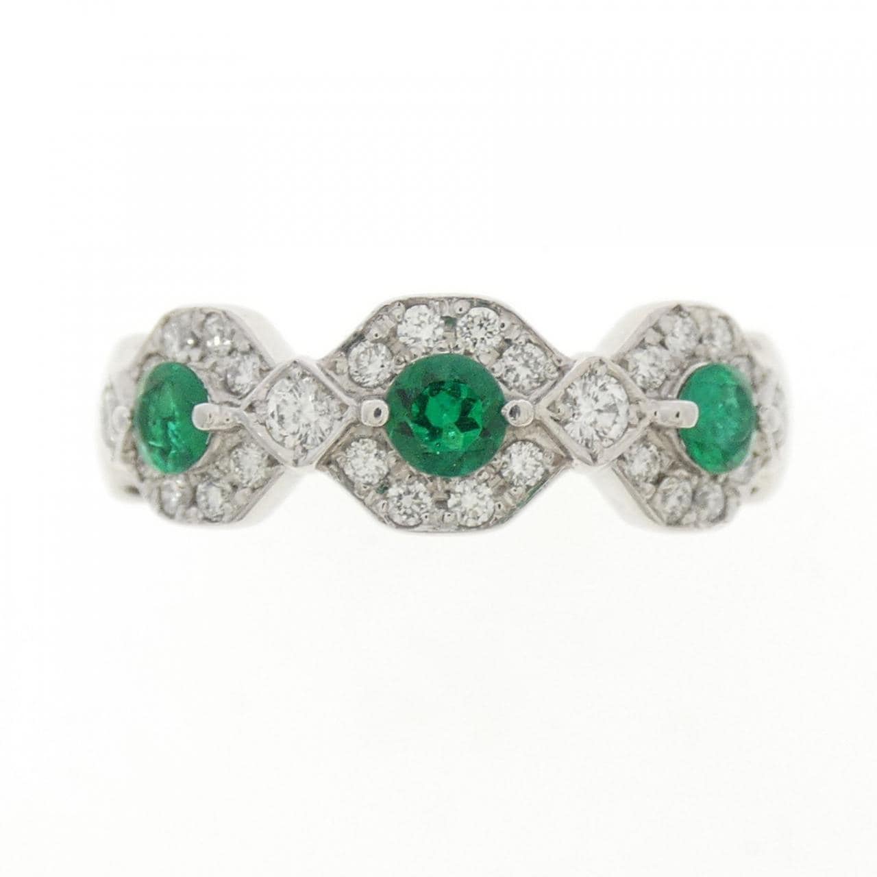 PT900 エメラルド リング 0.29CT