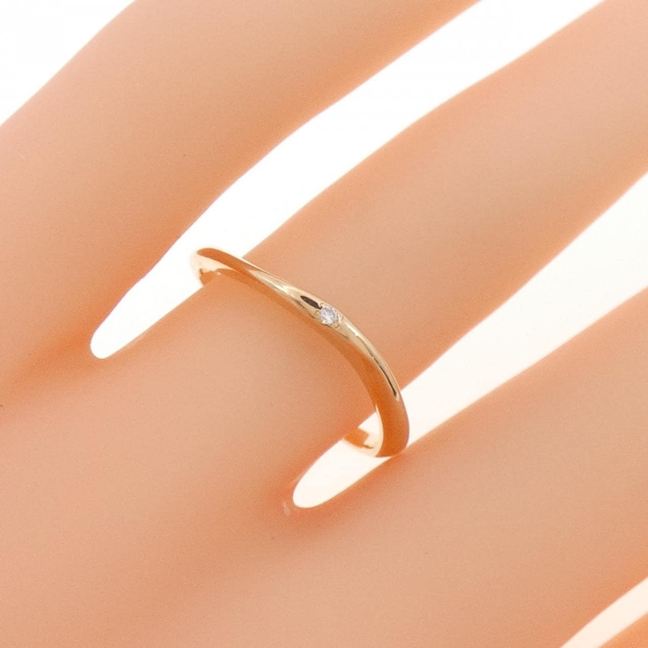 K18PG ダイヤモンド リング 0.007CT