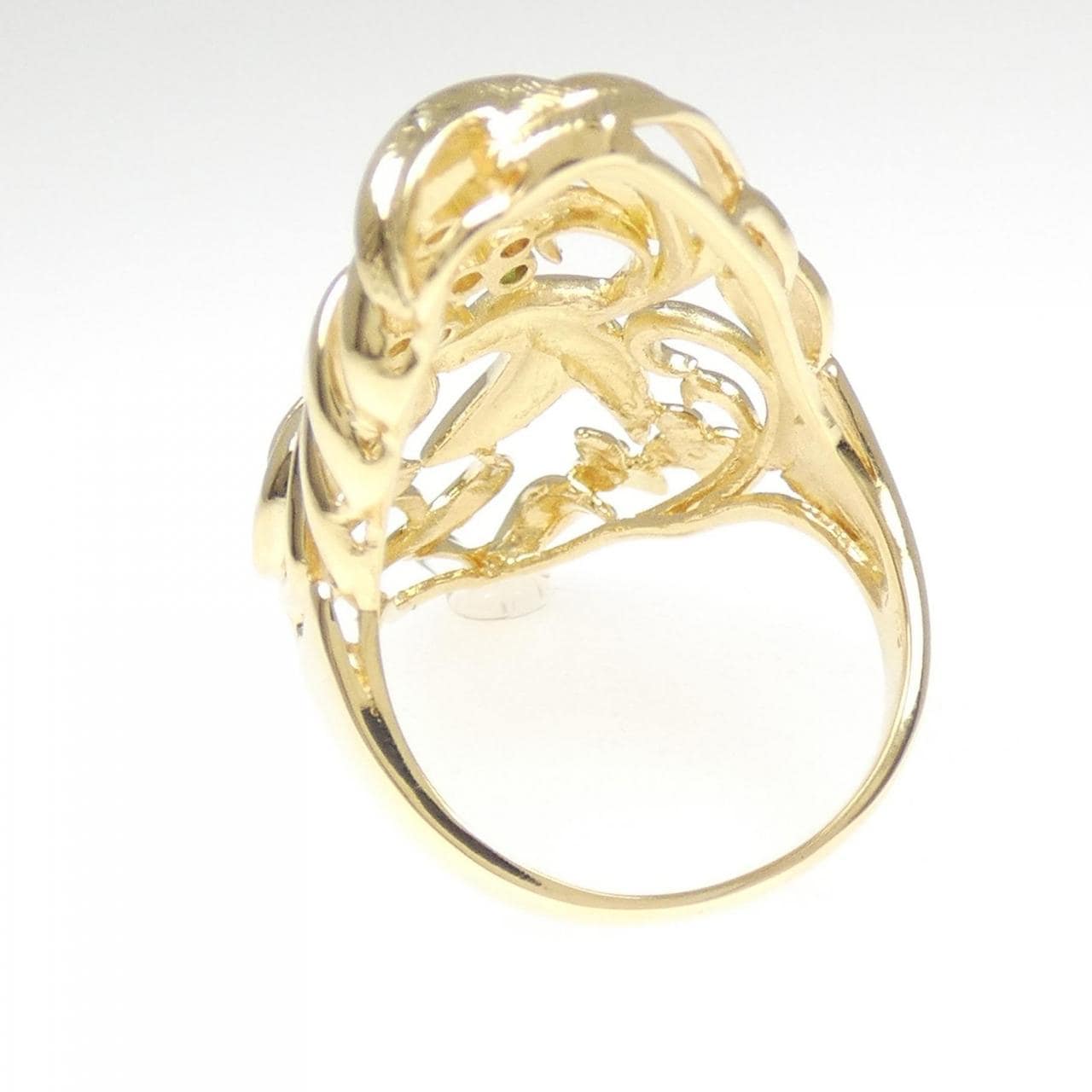 K18YG エメラルド リング