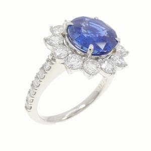 PT900 非加熱 サファイヤ リング 3.17CT ビルマ産