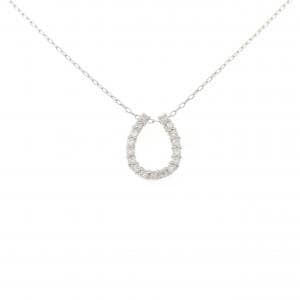 PT900/PT850 ホースシュー ダイヤモンド ネックレス 0.30CT