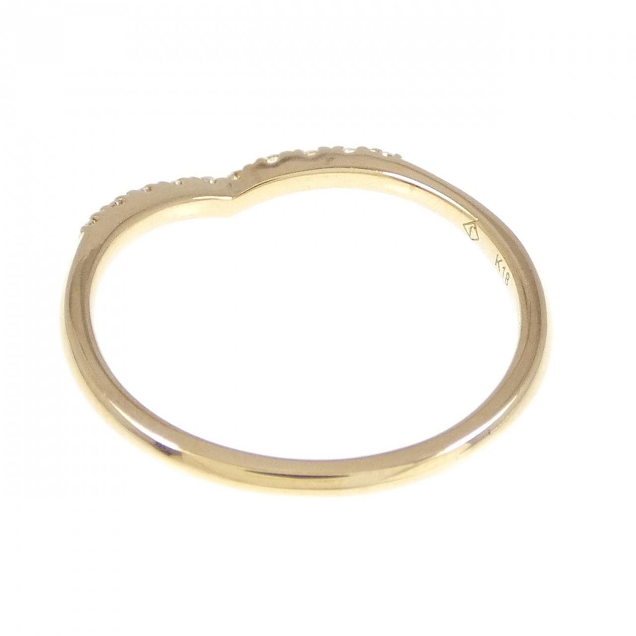 K18YG ダイヤモンド リング 0.09CT
